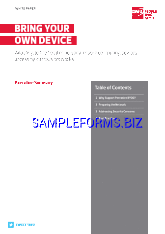 BYOD Policy Sample 2 pdf free